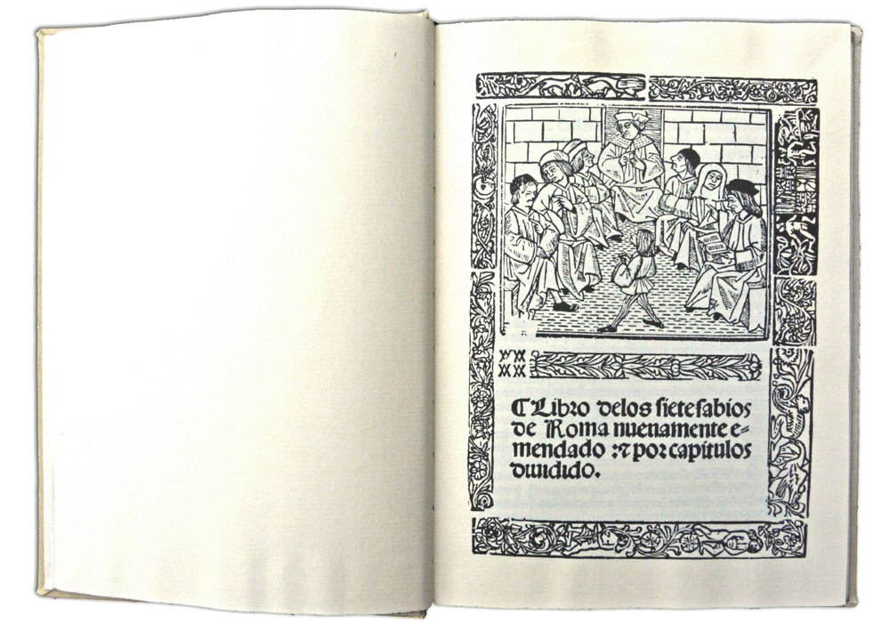 Libro siete sabios Roma-Cromberger-Incunabula & Ancient Books-facsimile book-Vicent García Editores-0 Opened
